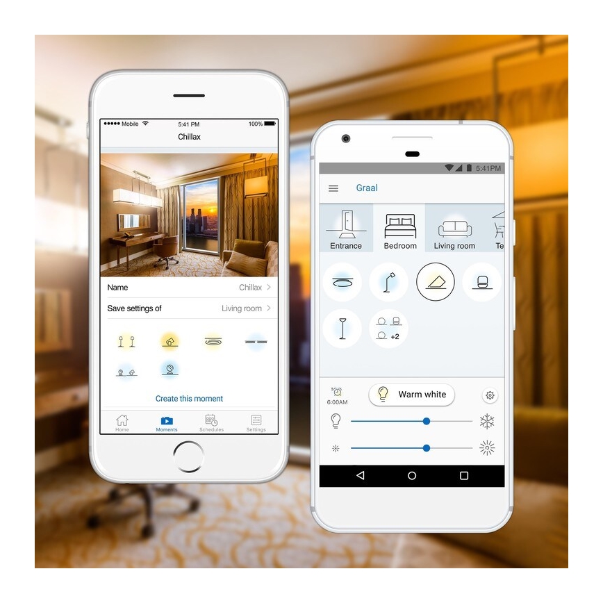 Confezione da 2 lampadine LED dimmerabili A60 E27/9W/230V 2700K Wi-Fi + telecomando - WiZ