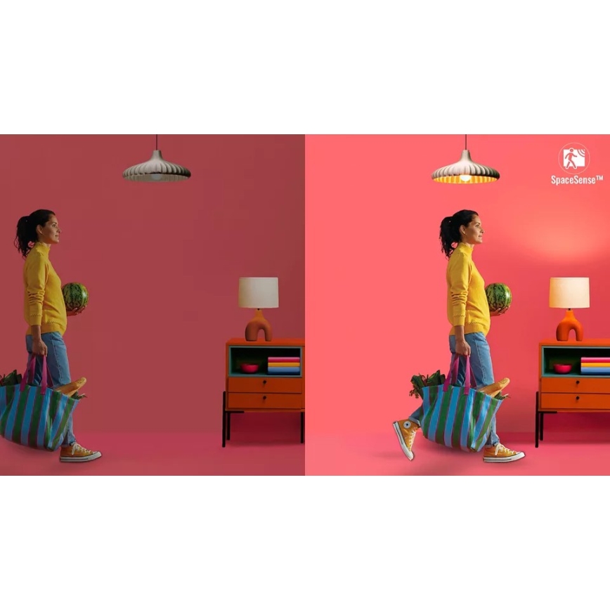 Set da 2 lampadine LED dimmerabili con sensore di movimento PAR16 GU10/4,7W/230V 2700-6500K CRI 90 Wi-Fi - WiZ