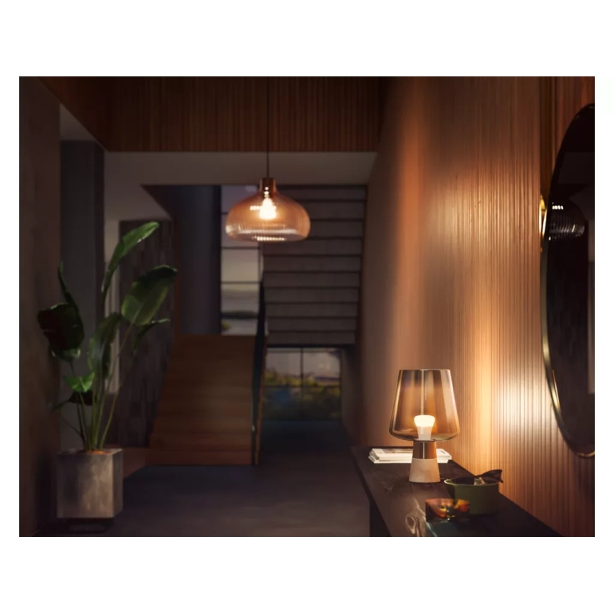 Confezione da 2 lampadine LED dimmerabili Philips Hue WHITE, attacco E27, 9,5 W, 230 V, 2700 K