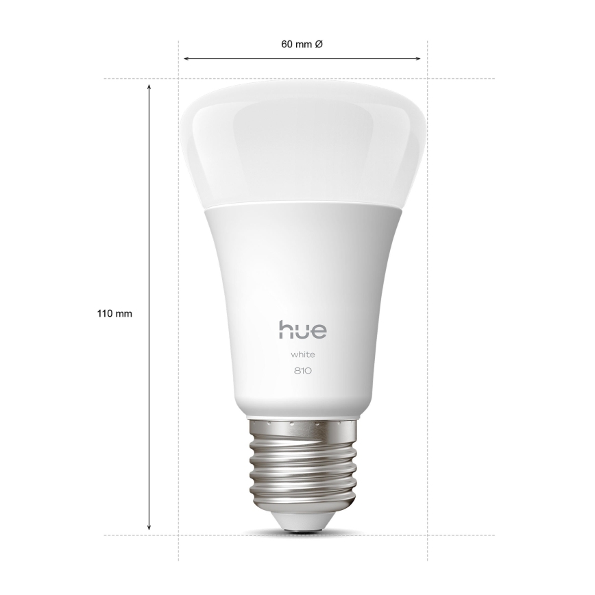 Confezione da 2 lampadine LED dimmerabili Philips Hue WHITE E27/7W/230V 2700K