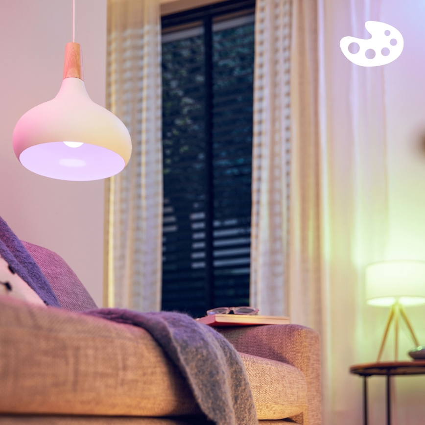 Set da 2 lampadine LED RGB dimmerabili Philips SMART A60 E27/8,5W/230V 2200-6500K