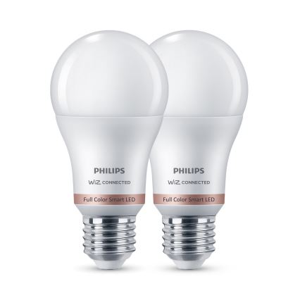 Set da 2 lampadine LED RGB dimmerabili Philips SMART A60 E27/8,5W/230V 2200-6500K