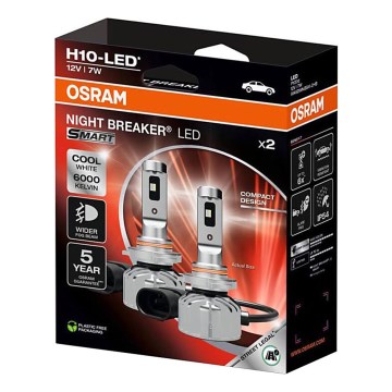 Confezione da 2 lampadine LED per auto NIGHT BREAKER SMART H10 PY20d/7W/12V 6000K - Osram