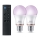 Confezione da 2 lampadine LED RGB dimmerabili Philips SMART A60 E27/8,5W/230V 2200-6500K + telecomando