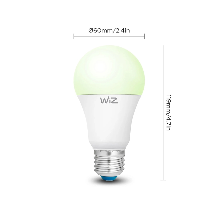 Set da 2 lampadine LED RGBW dimmerabili A60 E27/9W/230V 2200-6500K Wi-Fi + telecomando - WiZ