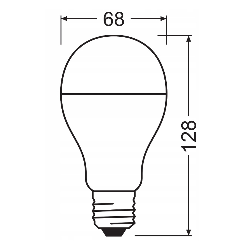 Confezione da 2 lampadine LED VALUE CLASSIC E27/19W/230V 2700K - Osram