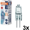 Confezione da 3 lampadine alogene per forno HALOSTAR G4/10W/12V 2700K - Osram