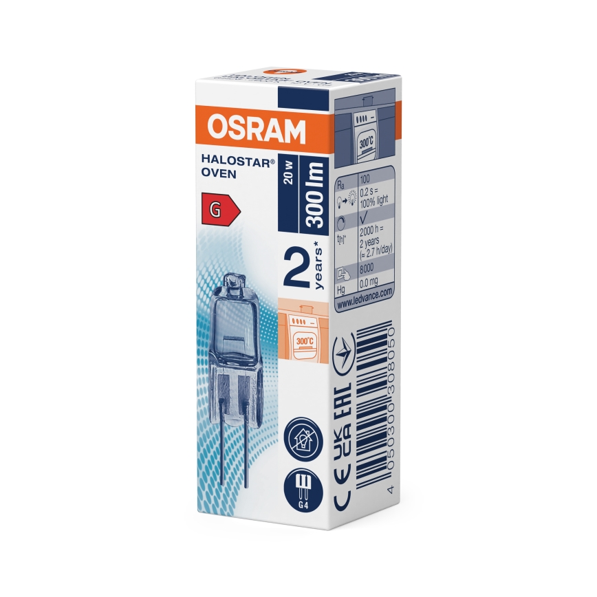Confezione da 3 lampadine da forno HALOSTAR G4/20W/12V 2700K - Osram