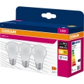 Confezione da 3 lampadine LED A60 E27/8W/230V 3000K - Osram