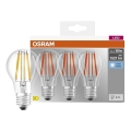Confezione da 3 lampadine LED Base Classic Filament A60 E27/11W/230V 4000K - Osram