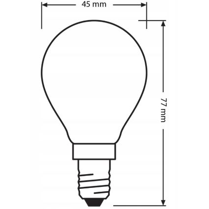 Confezione da 3 lampadine LED BASE CLASSIC FILAMENT E14/5,9W/230V 4000K - Osram