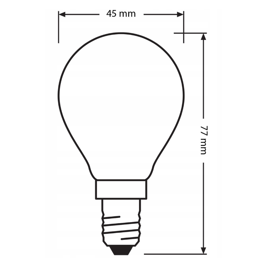 Confezione da 3 lampadine LED BASE CLASSIC FILAMENT E14/5,9W/230V 4000K - Osram