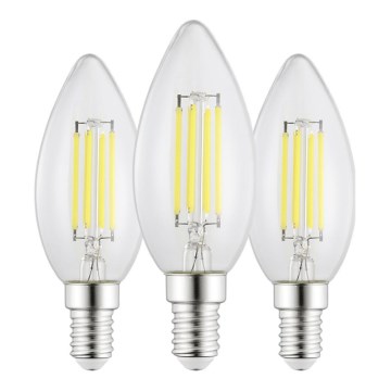 Confezione da 3 lampadine LED C35 E14/2,2W/230V 2700K - Eglo 110439