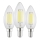 Confezione da 3 lampadine LED C35 E14/2,2W/230V 2700K - Eglo 110439
