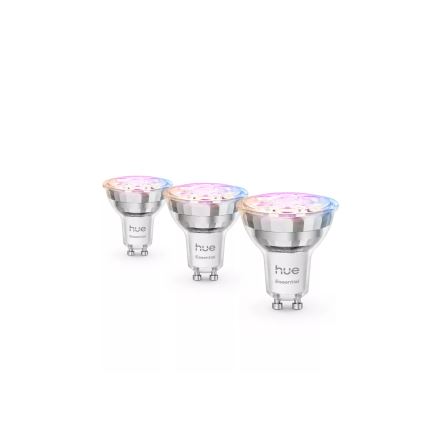 Set da 3 lampadine LED dimmerabili Philips Hue White and Color Ambiance Essential GU10/4,7W/230V 2200-6500K