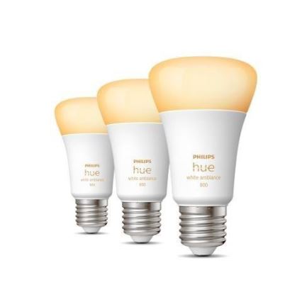 Confezione da 3 lampadine LED dimmerabili Philips Hue WHITE AMBIANCE A60 E27/6W/230V 2200-6500K