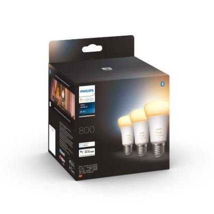 Confezione da 3 lampadine LED dimmerabili Philips Hue WHITE AMBIANCE A60 E27/6W/230V 2200-6500K