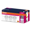 Confezione da 3 lampadine LED PAR16 GU10, 4,5 W, 230 V, 6500 K, 60° - Osram