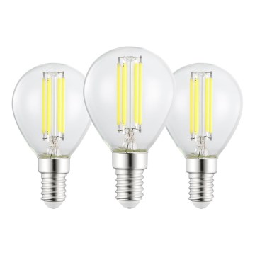 Confezione da 3 lampadine LED VINTAGE P45 E14/2,2W/230V 2700K - Eglo 110441