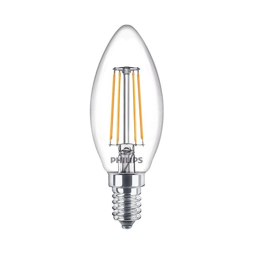 Confezione da 3 lampadine LED VINTAGE Philips B35 E14/4,3W/230V 2700K