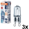 Confezione da 3 lampadine per forno HALOPIN G9/25W/230V 2700K - Osram