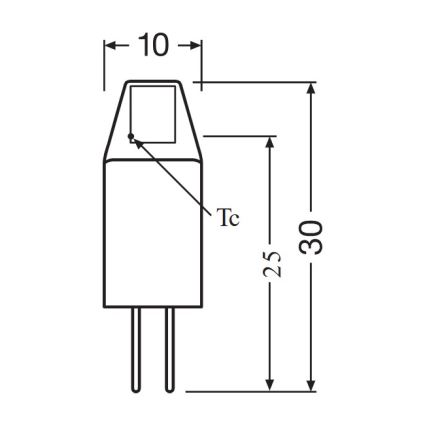 Confezione da 5 lampadine LED PIN MICRO G4/1W/12V 2700K - Osram