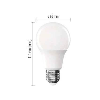 Confezione da 6 lampadine LED A60 E27/8,8W/230V 4000K