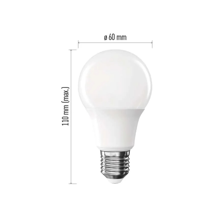 Confezione da 6 lampadine LED A60 E27/8,8W/230V 4000K