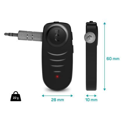 CONNECT IT CFF-4050-BK - Bluetooth audio ricevitore AUX 110 mAh