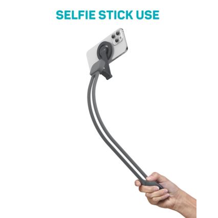 CONNECT IT CFF-6020-GY - Supporto magnetico flessibile per telefono da collo MagSafe