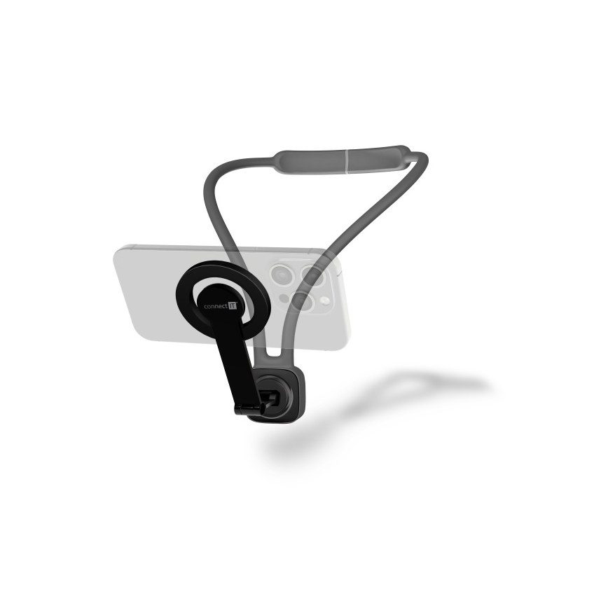 CONNECT IT CFF-6020-GY - Supporto magnetico flessibile per telefono da collo MagSafe