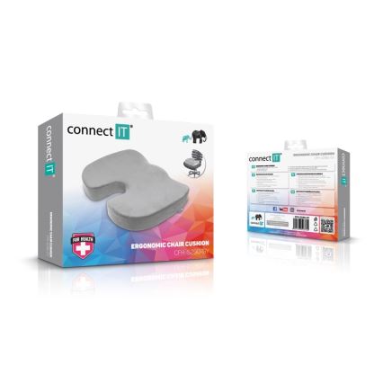 CONNECT IT CFH-5290-GY - Cuscino per sedie ergonomiche grigio