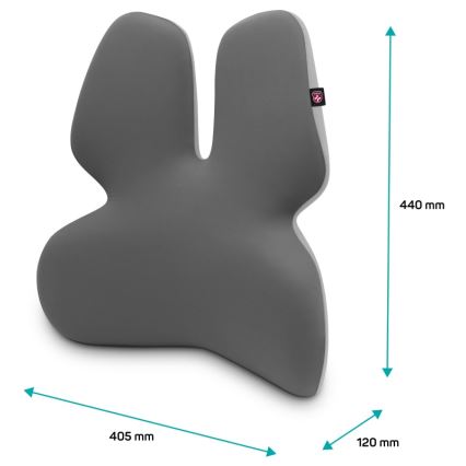 CONNECT IT CFH-5902-GY - Lumbar sedia support grigio
