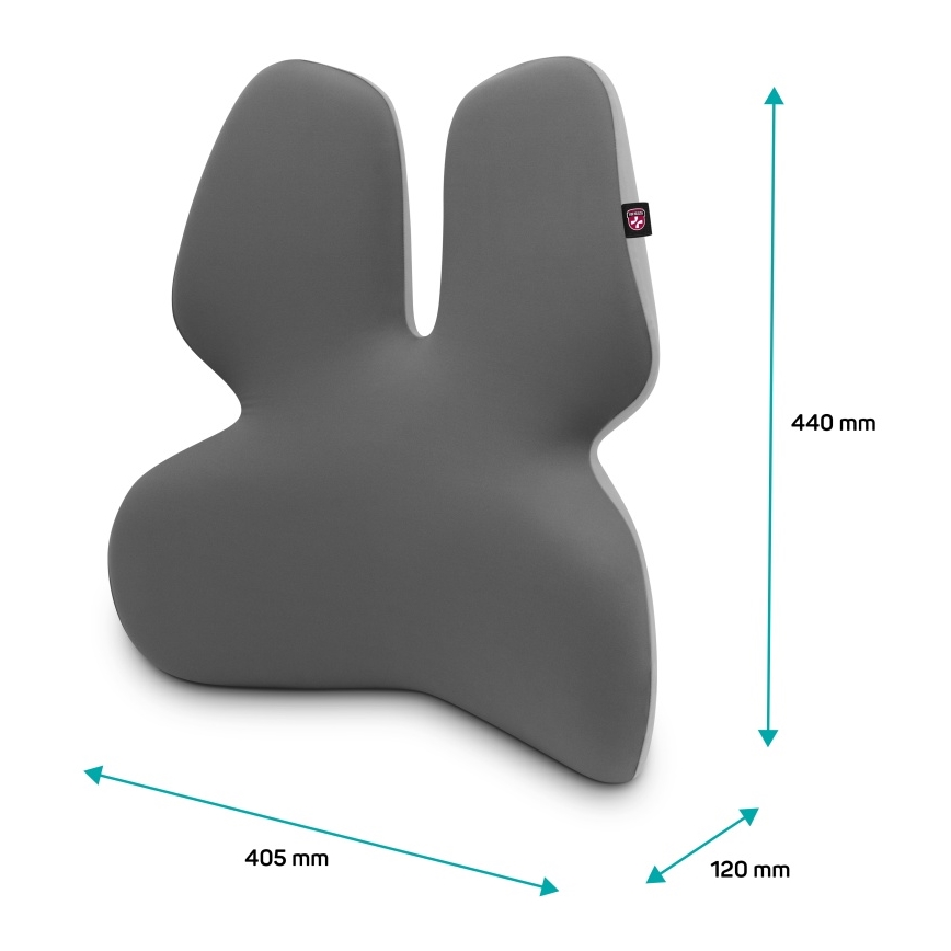 CONNECT IT CFH-5902-GY - Lumbar sedia support grigio