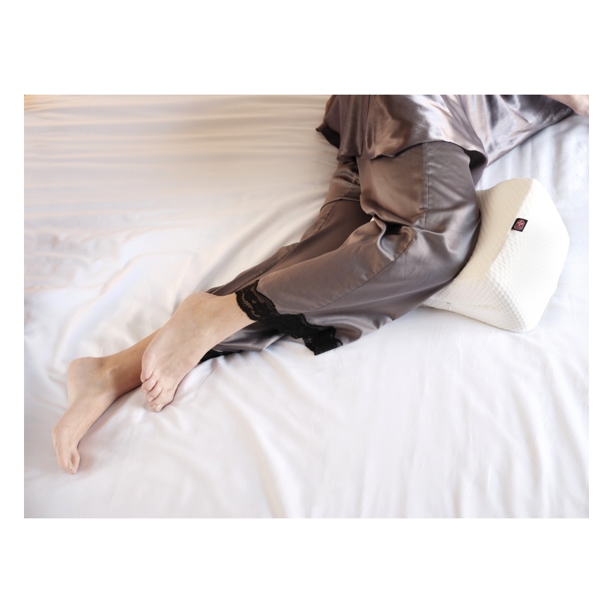 CONNECT IT CFH-6010-WH - Cuscino anatomico tra le ginocchia Taurus Knee bianco