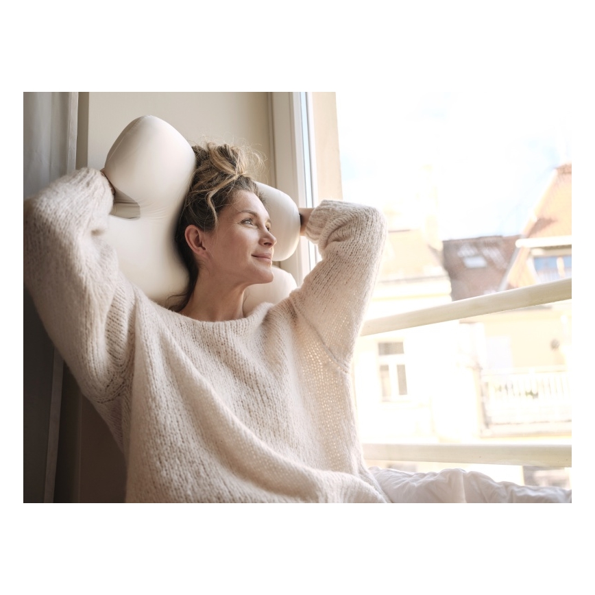 CONNECT IT CFH-6030-WH - Cuscino anatomico Virgo bianco/grigio