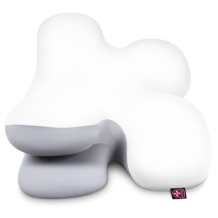 CONNECT IT CFH-6030-WH - Cuscino anatomico Virgo bianco/grigio