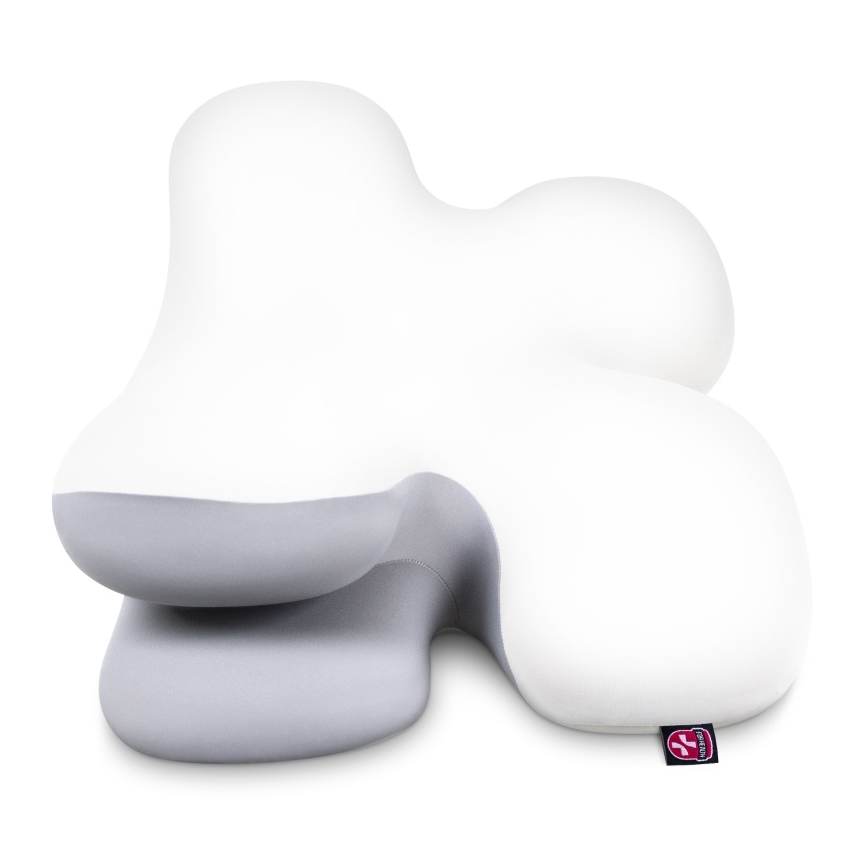 CONNECT IT CFH-6030-WH - Cuscino anatomico Virgo bianco/grigio