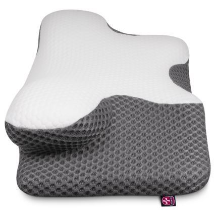 CONNECT IT CFH-6031-WH - Cuscino anatomico Lyra bianco/grigio