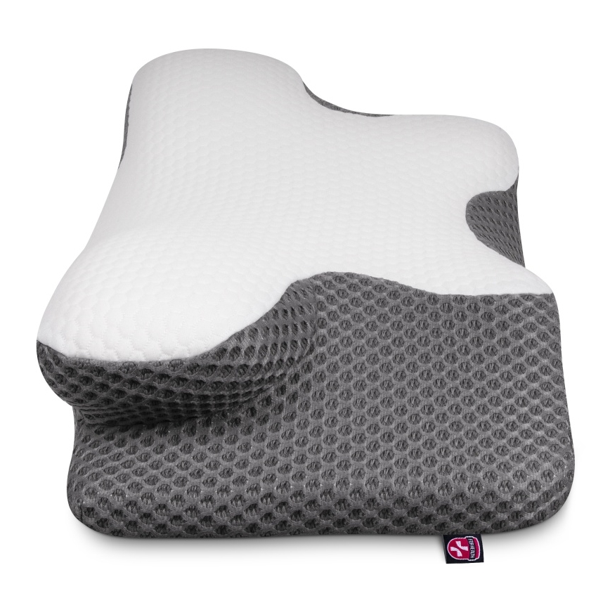 CONNECT IT CFH-6031-WH - Cuscino anatomico Lyra bianco/grigio