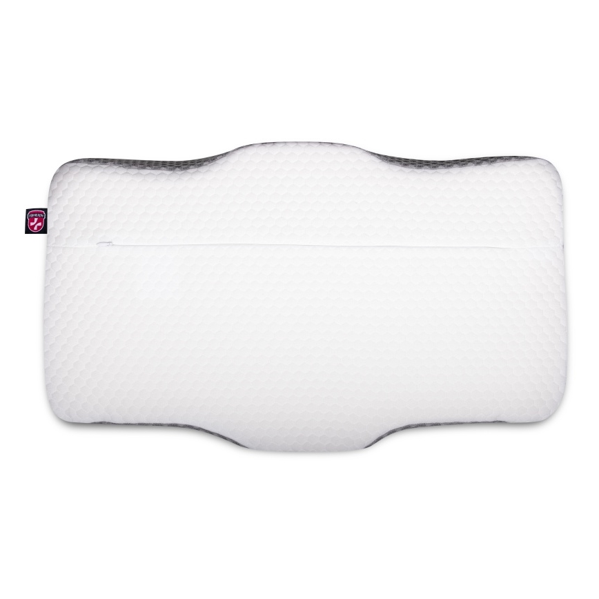 CONNECT IT CFH-6031-WH - Cuscino anatomico Lyra bianco/grigio