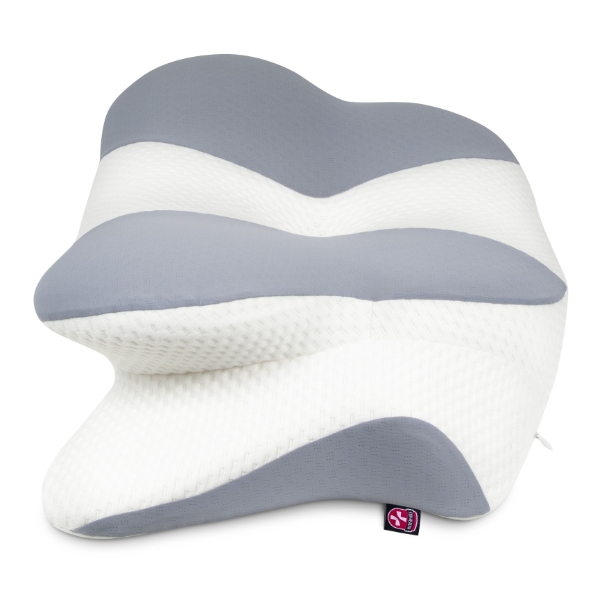 CONNECT IT CFH-6032-WH - Cuscino anatomico Gemini bianco/grigio
