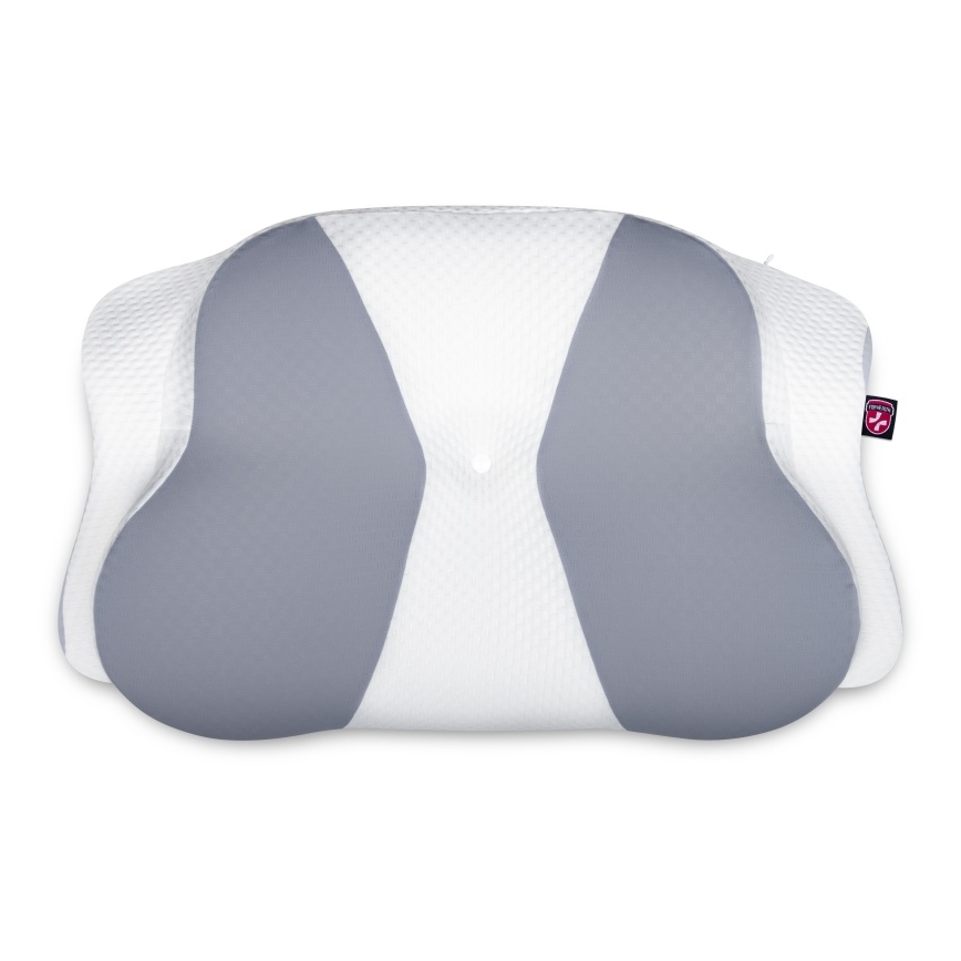CONNECT IT CFH-6032-WH - Cuscino anatomico Gemini bianco/grigio