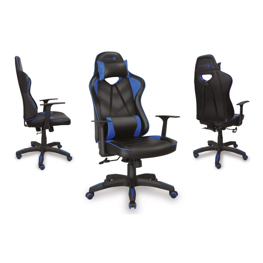 CONNECT IT CGC-0700-BL - Sedia da gioco LeMans Pro nero/blu
