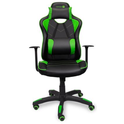 CONNECT IT CGC-0700-GR - Sedia da gioco LeMans Pro nero/verde