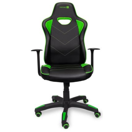 CONNECT IT CGC-0700-GR - Sedia da gioco LeMans Pro nero/verde