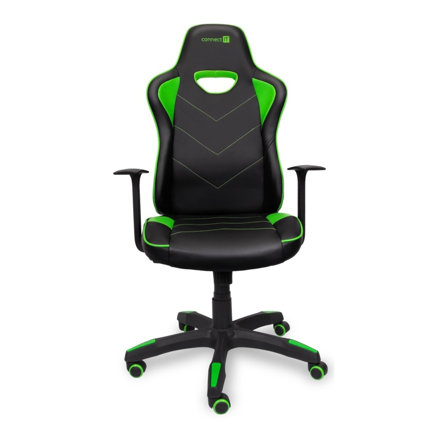 CONNECT IT CGC-0700-GR - Sedia da gioco LeMans Pro nero/verde