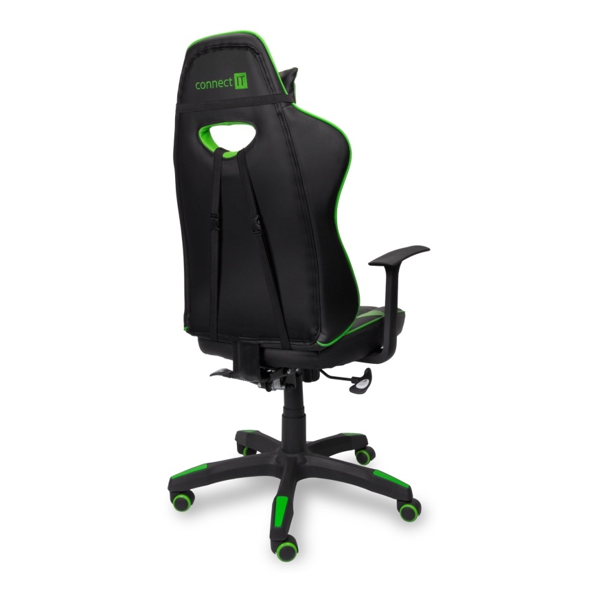 CONNECT IT CGC-0700-GR - Sedia da gioco LeMans Pro nero/verde