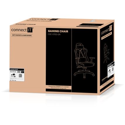 CONNECT IT CGC-0700-GR - Sedia da gioco LeMans Pro nero/verde