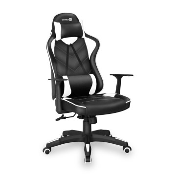 CONNECT IT CGC-0700-WH - Sedia da gioco LeMans Pro nero/bianco